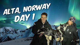 Arctic Adventure 1 Dogsledding and Northern Lights in Alta Norway [upl. by Hastie]