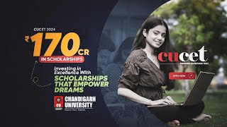 CUCET 2024  Early Bird Scholarship at Chandigarh University  CU Admissions  Placements [upl. by Laina120]