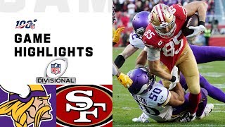 Vikings vs 49ers Divisional Round Highlights  NFL 2019 Playoffs [upl. by Arline]