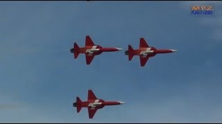 ✈ Patrouille Suisse  Northrop F5E Tiger II  Airshow Training  Wangen Lachen 17092012 [upl. by Estes525]