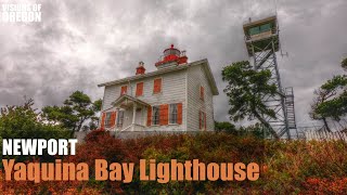 Creepy Yaquina Bay Lighthouse On A Rainy Day  Newport [upl. by Ben]