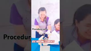 Bsc Nursing Students life 😱😱  catheter kaise lagate hain yoitubeshorts trendingshorts shorts [upl. by Lleryt524]