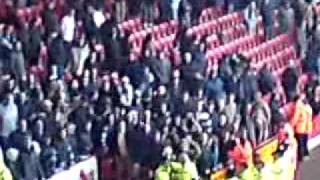 Millwall fans kicking off with Police and Stewards at Bramall Lane [upl. by Aenneea]