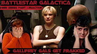 BATTLESTAR GALACTICA The Miniseries Part 1  First Time REACTION  Gallifrey Gals Get Frakked [upl. by Eisler]