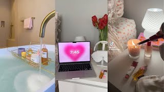 1 HOUR of Night Routines TikTok  Aesthetics  ASMR  Preppy  Selfcare [upl. by Aiceled]