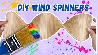 Making My Own Wooden Wind Spinners  Garden Decor Part 2 [upl. by Adniles]