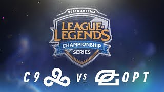 C9 vs OPT  Week 3 Day 1  NA LCS Spring Split  Cloud9 vs OpTic Gaming 2018 [upl. by Fallon]