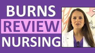 Burns Nursing Care Treatment Degrees Pathophysiology Management NCLEX Review [upl. by Semyaj762]