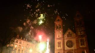 Neujahrsfeuerwerk auf dem Heidelberger Wilhelmsplatz [upl. by Lydia]