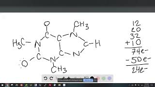 Consider the following computer generated model of caffeine Draw a Lewis structure for caffeine in [upl. by Auod]