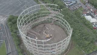 gasometer demolition Bradford gas works Manchester [upl. by Alison]