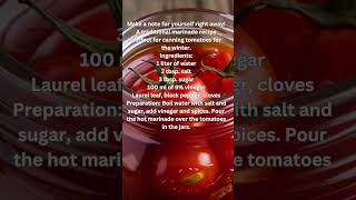 Classic marinade for tomatoes [upl. by Neerac]