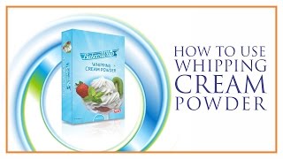 How to use Whipped Cream Powder for Cake Decoration [upl. by Malissia15]