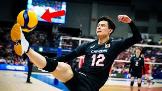 Craziest Volleyball Saves by Ran Takahashi 高橋蘭 [upl. by Willem]