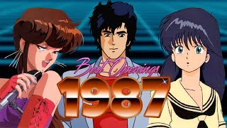 Top Anime Openings of 1987 [upl. by Luaped]