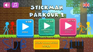 Stickman Parkour 2 Lucky Block 100 Glitchless in 2055267 SUB 21 WR and Current PB [upl. by Luanni]