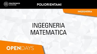 Ingegneria Matematica Laurea triennale [upl. by Hadihahs]