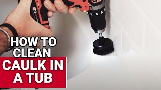 How To Clean Caulk In A Tub  Ace Hardware [upl. by Ettenna]