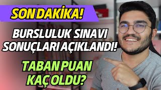 Bursluluk Sınavı Sonuçları Açıklandı [upl. by Naneik]