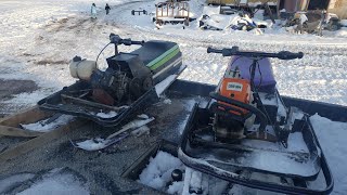 Arctic Cat kitty cat snowmobile powered by Stihl ms660 chainsaw engine Awesome [upl. by Eerpud]