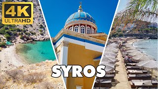 SYROS Island  Greece 🇬🇷  Best Beaches and Places  Travel Guide 4K UHD [upl. by Larner955]