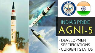 Agni 5 Missile  All Updates About Agni 5 Missile  DRDO AgniV Current Status Hindi [upl. by Yeldnarb]