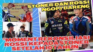 REKONSILIASI ALA ROSSI DENGAN STONER BALAP BARENG SETELAH 10 TH DI MOTOGP TEGANG rossi ducati [upl. by Okimuk]