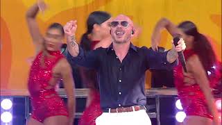 Pitbull performs Fireball on Good Morning America [upl. by Enyrehtac]