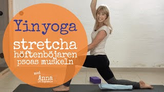 Yogapass 20 min stretcha psoas muskeln med yinyoga [upl. by Koral]