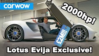 New 2000hp Lotus Evija EV EXCLUSIVE [upl. by Enelec]