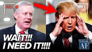 Mark Meadows BEGS for EVIDENCE Trump wanted GONE [upl. by Metah]