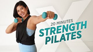 Strength x Pilates workout Pilates with Weights [upl. by Ailuy]