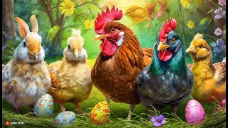 Catch cute chickens colorful chickens rainbow chickens rabbits cute cats ducks guinea pigs [upl. by Stevana]