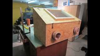 Sandstrahlkabine selber bauen  How to build a sandblasting box [upl. by Archibold]