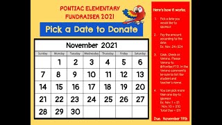 Pick a Date to Donate Fundraiser November 2021 [upl. by Fawn]