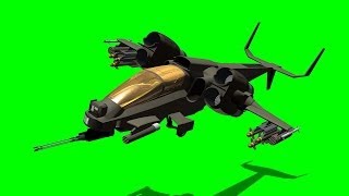 VTOL Warship fly by green screen  free use [upl. by Enenaj]