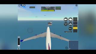 Landing A 747 At An Aircraft Carrier in PTFS [upl. by Araiet]