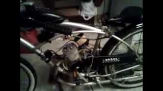 80cc motorized bicycle with chainsaw carburetor [upl. by Elmore]