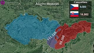 The First CzechianSlovakian War Everyday using Google Earth Remastered [upl. by Tinaret286]