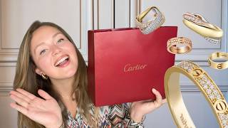 Cartier unboxing I Comparing popular models in different sizes I LOVE and TRINITY collections [upl. by Garrett]