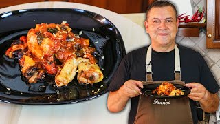 POLLO CON I PEPERONI  La Ricetta ROMANA PERFETTA [upl. by Dorweiler768]