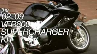 AampA Performance 0209 VFR800 Supercharger Kit [upl. by Desmund]