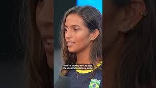 Brazilians celebrate Rayssa Leals skateboarding bronze  REUTERS [upl. by Teece]