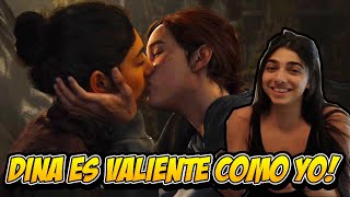 PERSONAJES DINA DE THE LAST OF US 2 REACCIONA EN LA VIDA REAL AL BESO CON ELLIE CASCINA CARADONNA [upl. by Dareg]