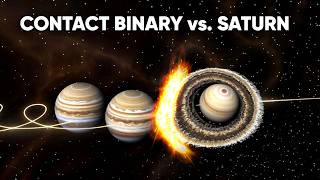 CONTACT BINARY JUPITER vs SATURN The Most MASSIVE Moon System Ever Created [upl. by Onabru]