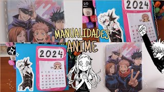 MANUALIDADES DE ANIMECALENDARIOdiy facil [upl. by Slavin864]