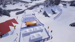 Amazing Preview of the 2018 Olympic SBX Course  FIS Snowboard [upl. by Ange]