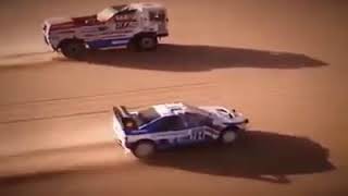 Peugeot 405 Turbo 16 “Ari Vatanen” vs DAF Turbo twin “Jan De Rooy” [upl. by Enitsed845]