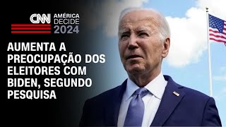 Aumenta preocupação dos eleitores com Biden  CNN 360° [upl. by Stetson]