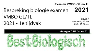 Biologie examen VMBO GLTL 2021 1e tijdvak volledige bespreking [upl. by Laresa747]